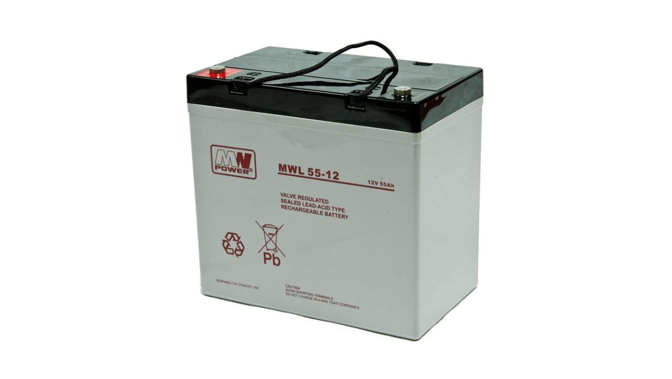 Akumulator AGM 12V 55Ah (230x137x210mm) MWL 55-12