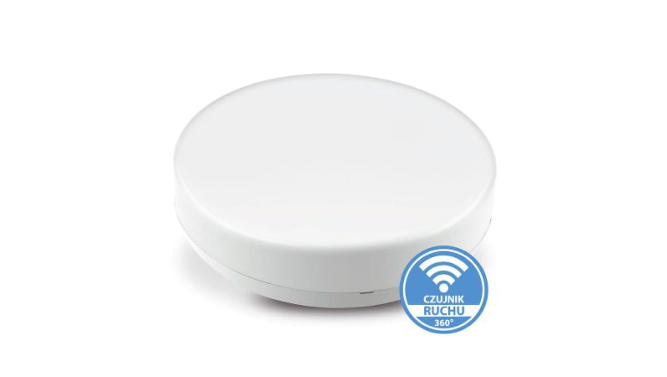 Plafon NEO n/t 18W AC 230V 50Hz 4000K (neutr.) 120 st. IP54 z czujnikiem ruchu 1810lm PL-NEO/LED/18W/CR biały