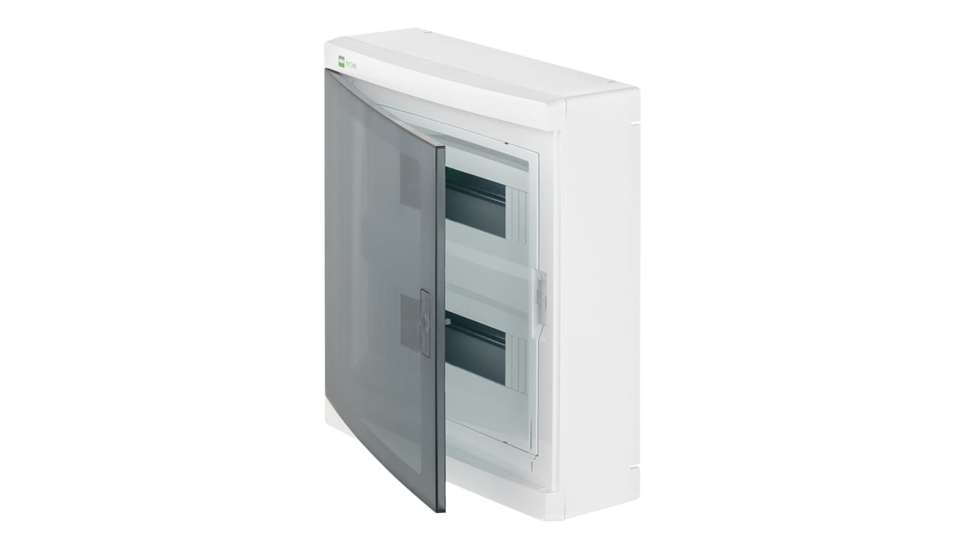 Rozdzielnica modułowa Elegant 2x12 natynkowa IP40 N+PE drzwi przezroczyste 2425-01