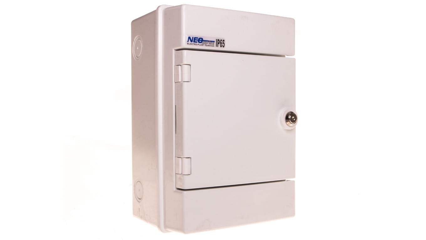 Rozdzielnica hermetyczna modułowa (500V AC ,1000V DC) 1x4 natynkowa IP65 RH-4ZB (z zamkiem) 36.06