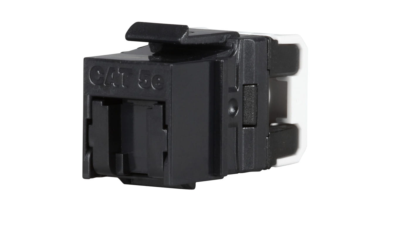 Keystone Solarix CAT5E UTP RJ45 czarny SXKJ-5E-UTP-BK-NA do kleszczy SXKJ-NA-BU