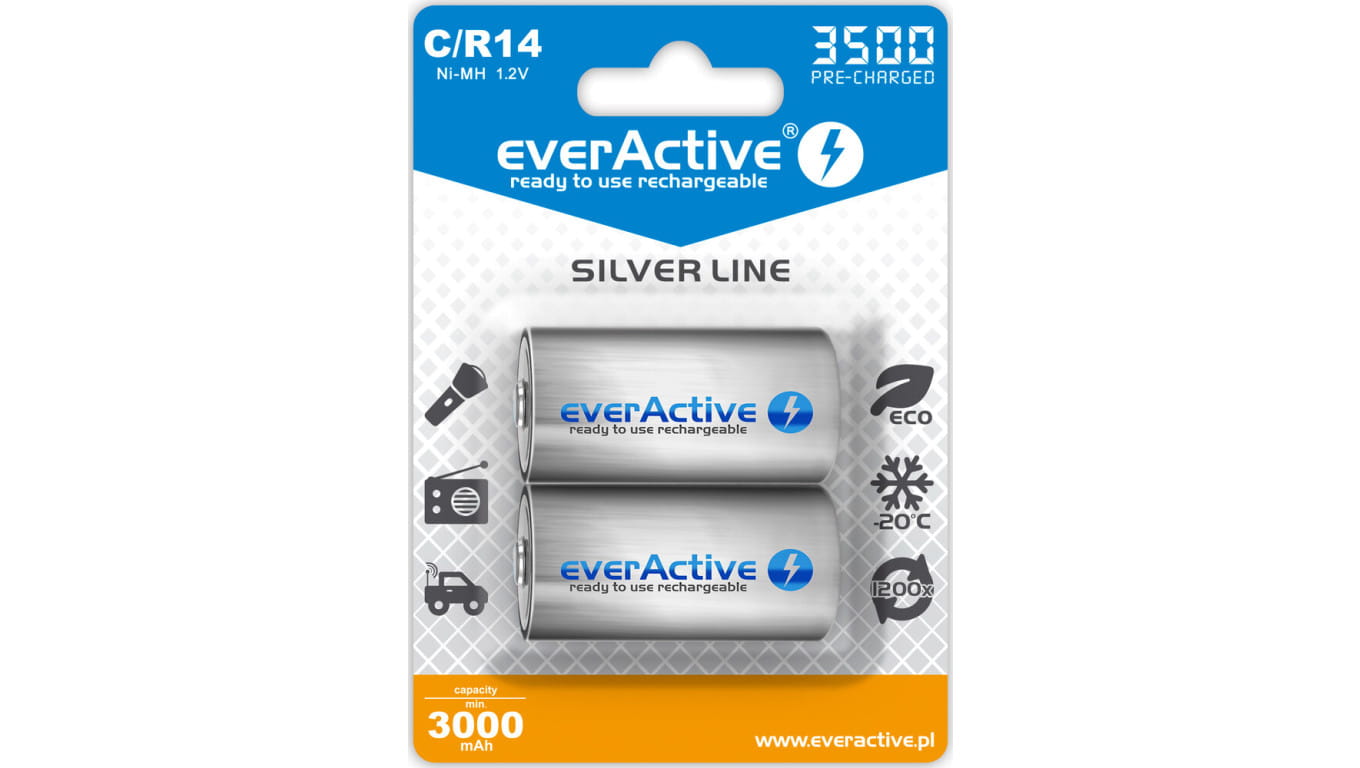 Zestaw akumulatorków everActive EVHRL14-3500 (3500mAh Ni-MH)