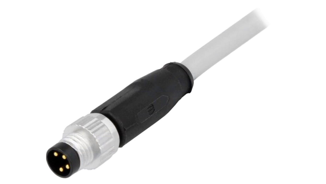 Złącze M8 męskie proste 10m 4pin 21348000481100