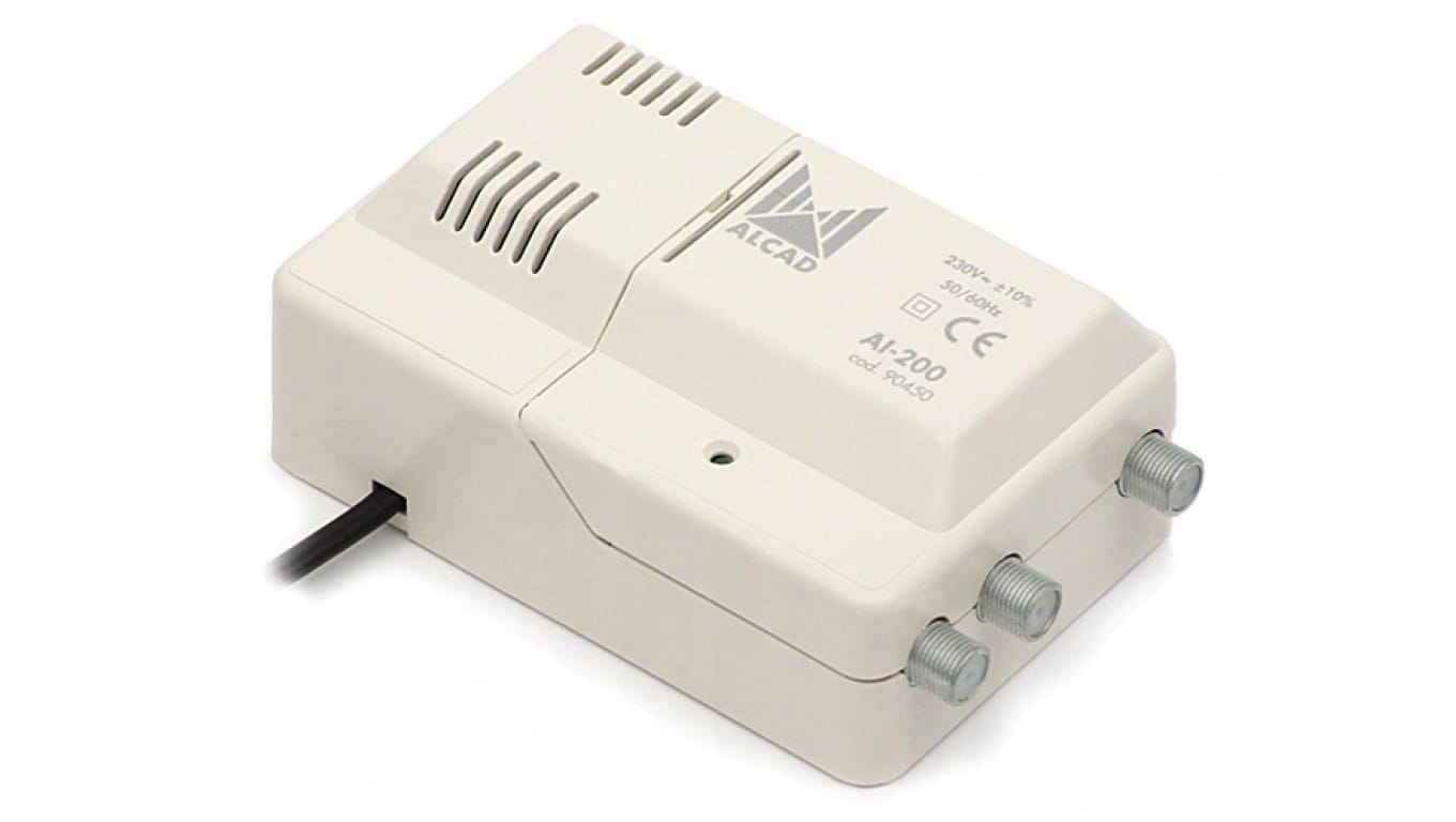 Wzmacniacz antenowy DVB-T szerokopasmowy VHF/UHF AI-200 ALCAD