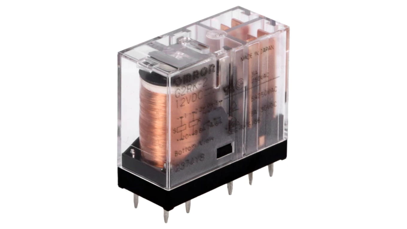 Przekaźnik elektromagnetyczny DPDT 3A/250VAC G2RK-2 12VDC