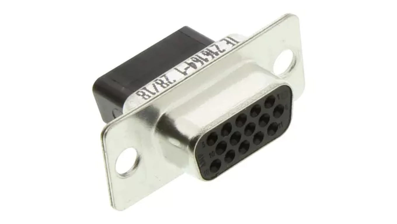 Złącze D-Sub HD 15-pin żeńskie na przewód Wersja bez styków 216164-1