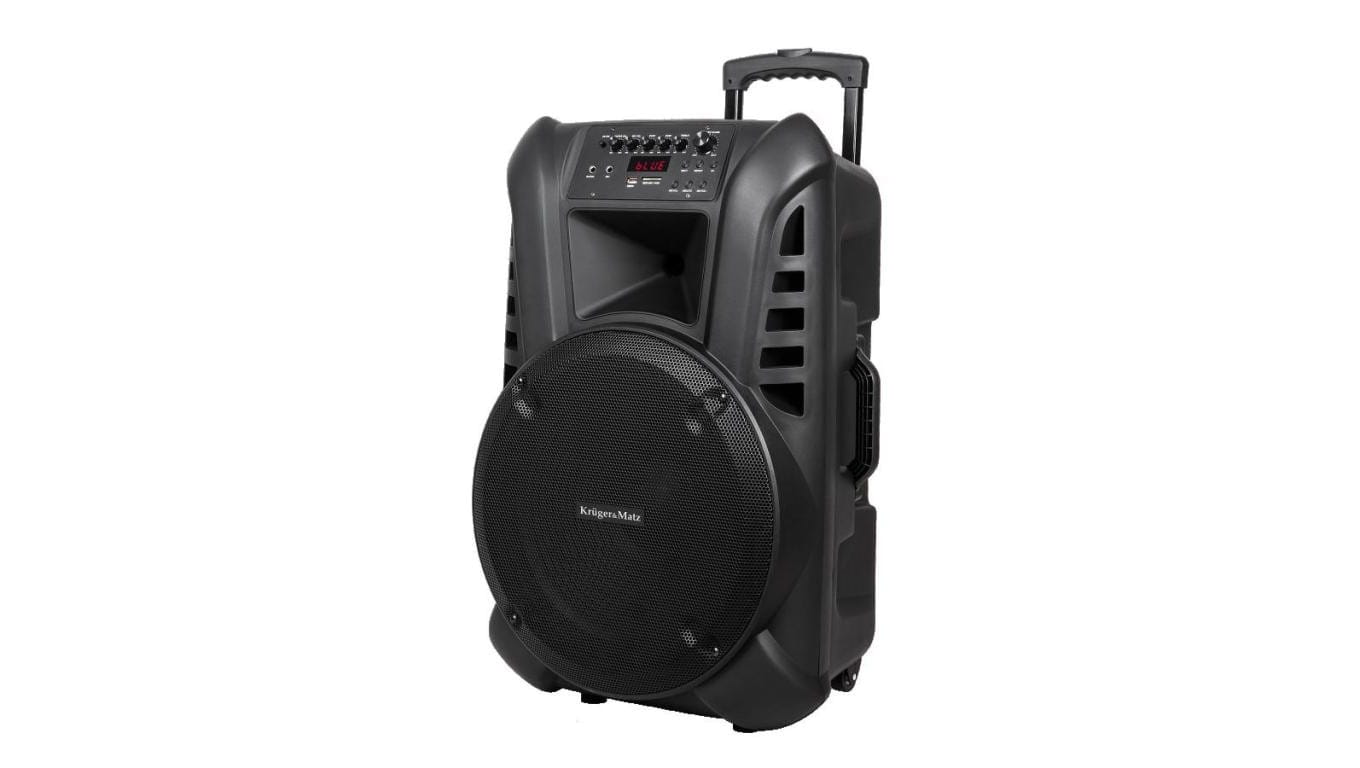 Aktywna kolumna głośnikowa (z 2 mikrofonami bezprzewodowymi UHF, SD, Bluetooth, FM, USB) 60 Watt